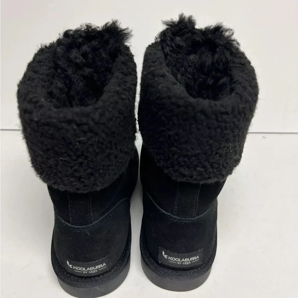 Koolaburra Girls Lytta Short Boot Black Size 4 M Big Kid